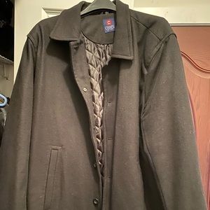 Men’s 3XLT Chaps black winter dress coat